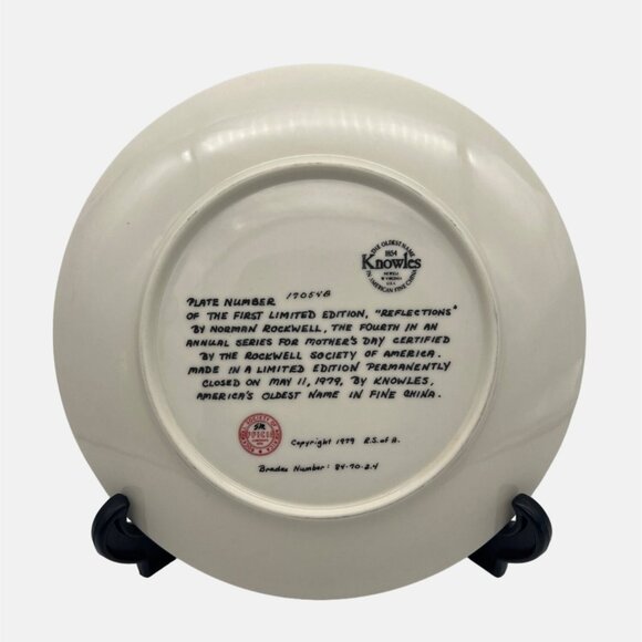 1979 Knowles Norman Rockwell Mother's Day Collectible Plate Porcelain China 8.5" - Picture 2 of 4